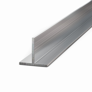 Aluminium T-profiel 25 x 25 x 2 mm EN AW 6060 (50ST) / AlMgSi0,5 - 6,000