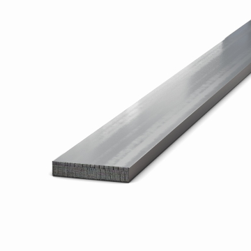 RVS plat 12 x 5 mm Blank RVS 1.4301/1.4307 (304/304L)