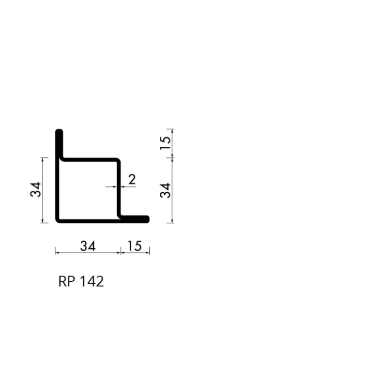 Staal profiel HOP 57.087 S235JRG2 - 6000