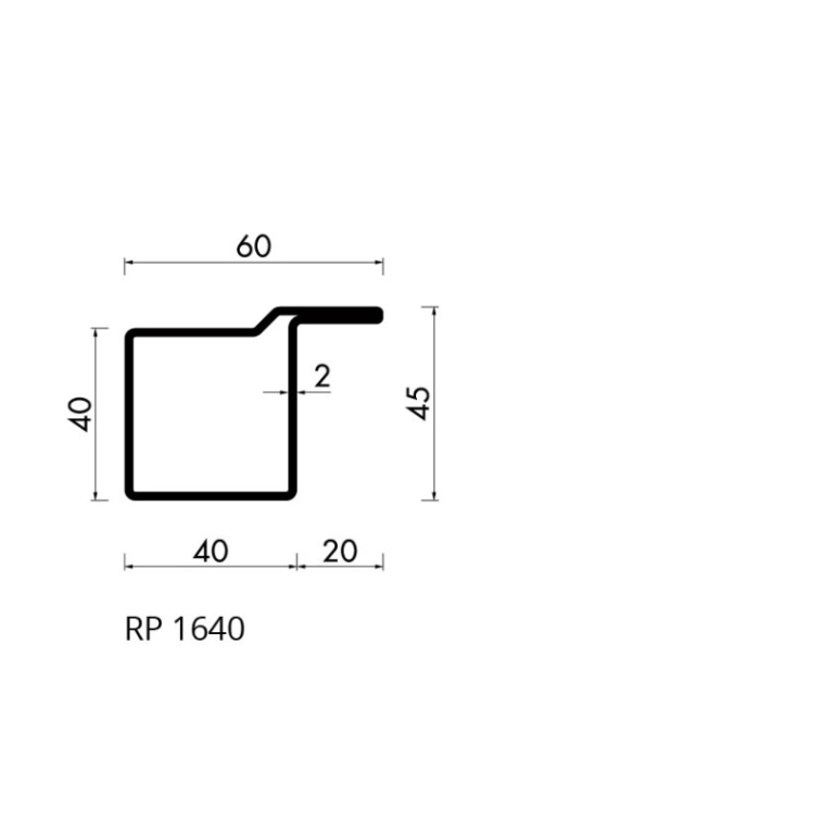 Staal profiel RP 1640-AA S235JRG2 - 6000