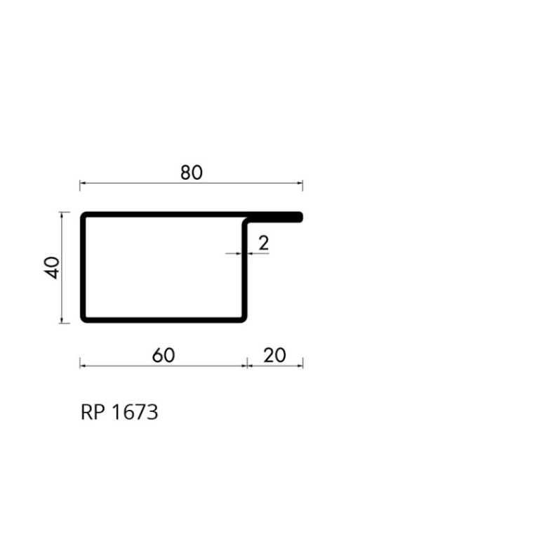 Staal profiel RP 1673-AA S235JRG2 - 6000
