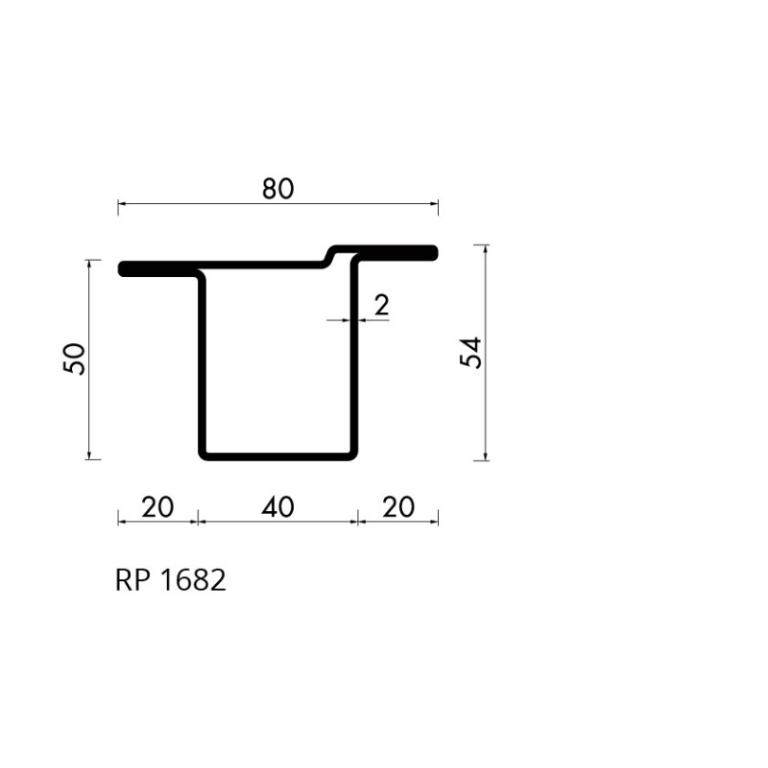 Staal profiel RP 1682-AA S235JRG2 - 6000