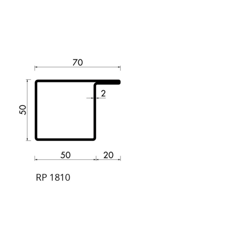 Staal profiel RP 1810-AA S235JRG2 - 6000