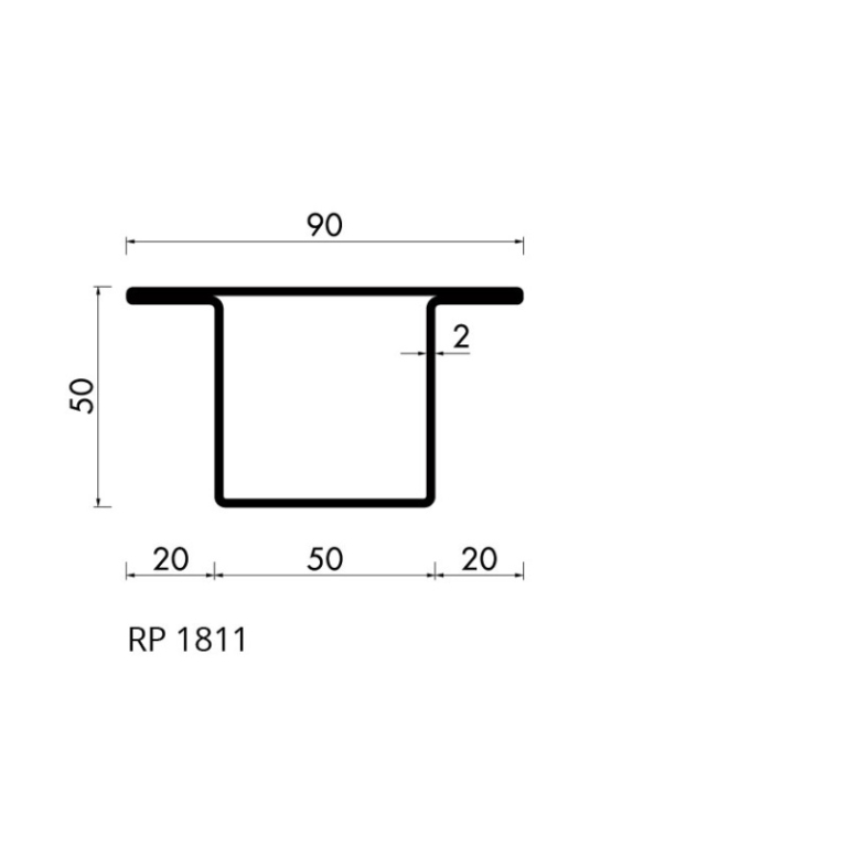 Staal profiel RP 1811-AA S235JRG2 - 6000