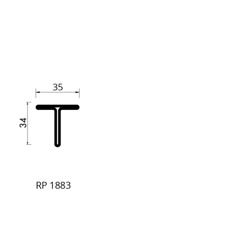 Staal profiel RP 1883-AA S235JRG2 - 6000