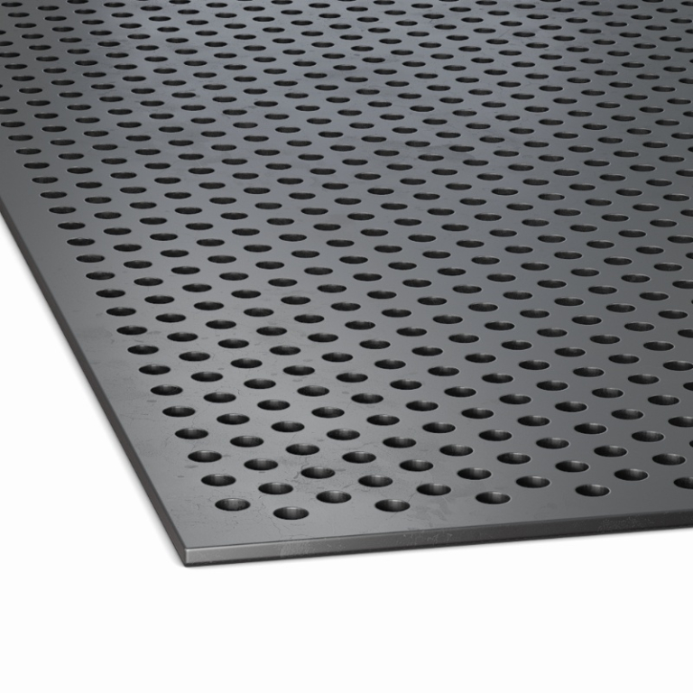 Staal plaat perf. 2000 x 1000 x 1 mm R10 T15 DC01 - 2000